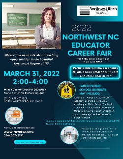 Northwest NC Educator Career Fair Flyer